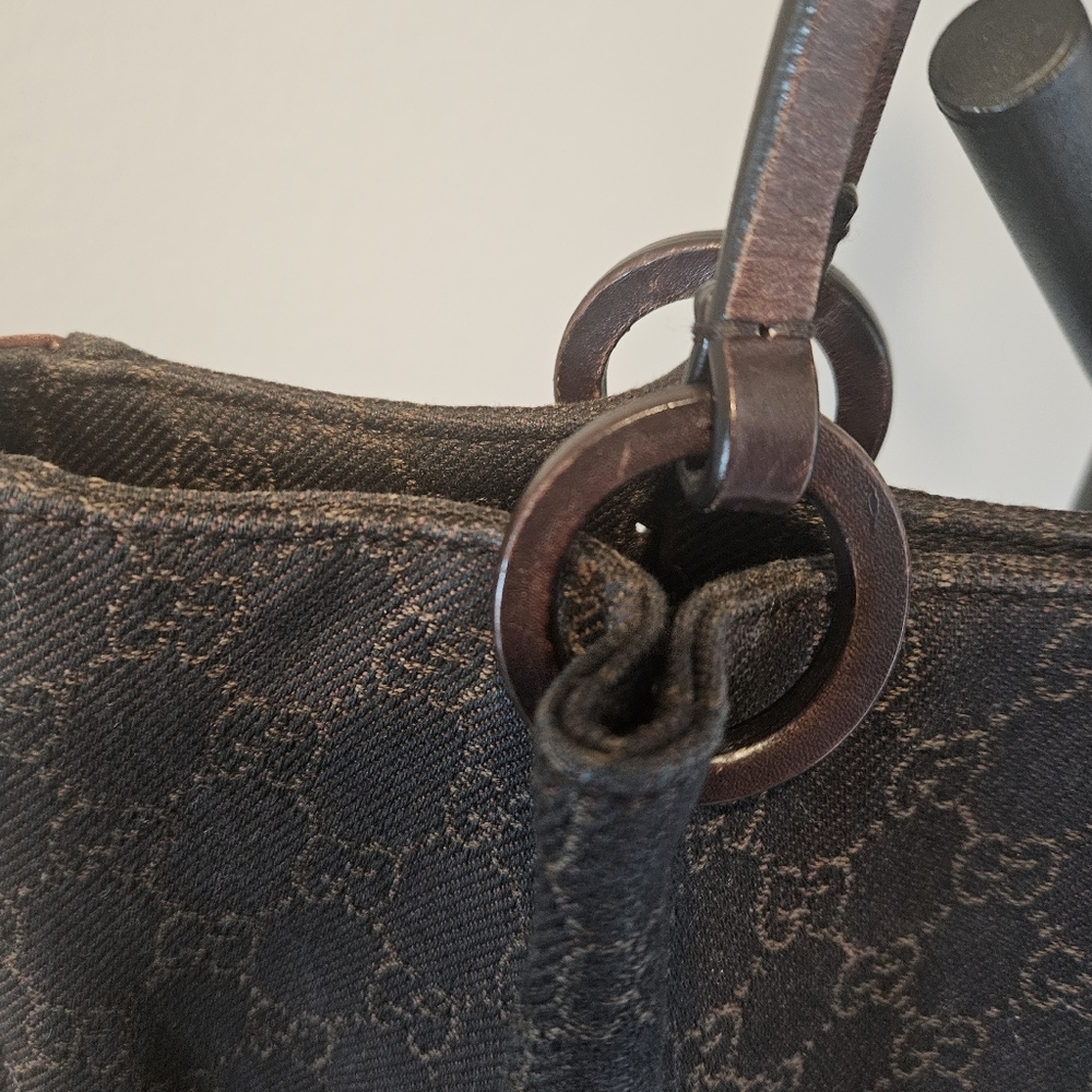 Gucci | GG Canvas Tote Brown and Leather - Picture 3 of 14